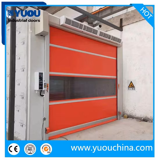 PVC Curtain Automatic Fast Action Sensor High Speed Roll up Door for Clean Room