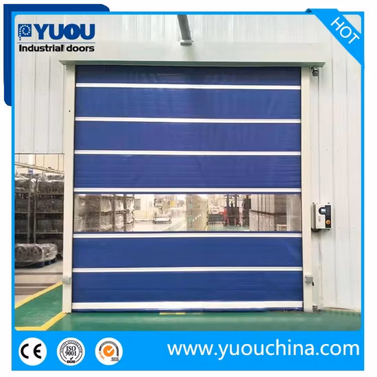 PVC Curtain Automatic Fast Action Sensor High Speed Roll up Door for Clean Room