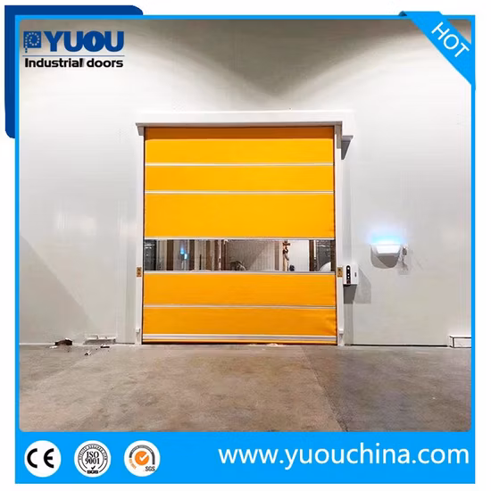 PVC Curtain Automatic Fast Action Sensor High Speed Roll up Door for Clean Room